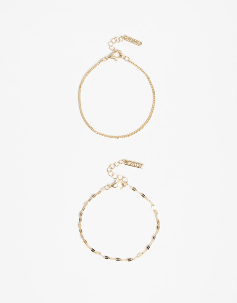 Pulseras Flexibles Sets Metal Set De Pulseras Flexibles - Dorado