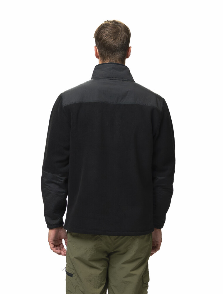 Campera Polar Combinada New26 Negro/Negro