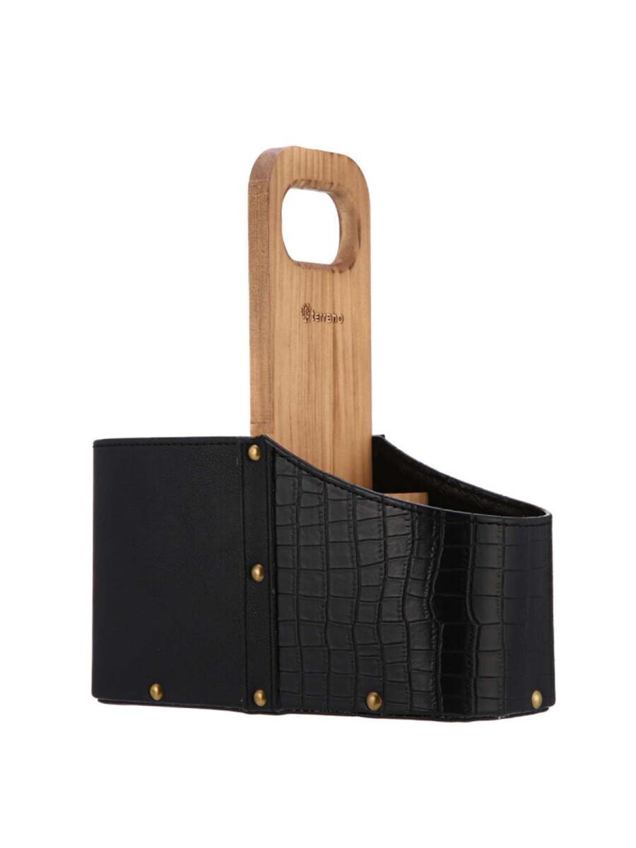 Matera Madera Combinada Croco - Negro 