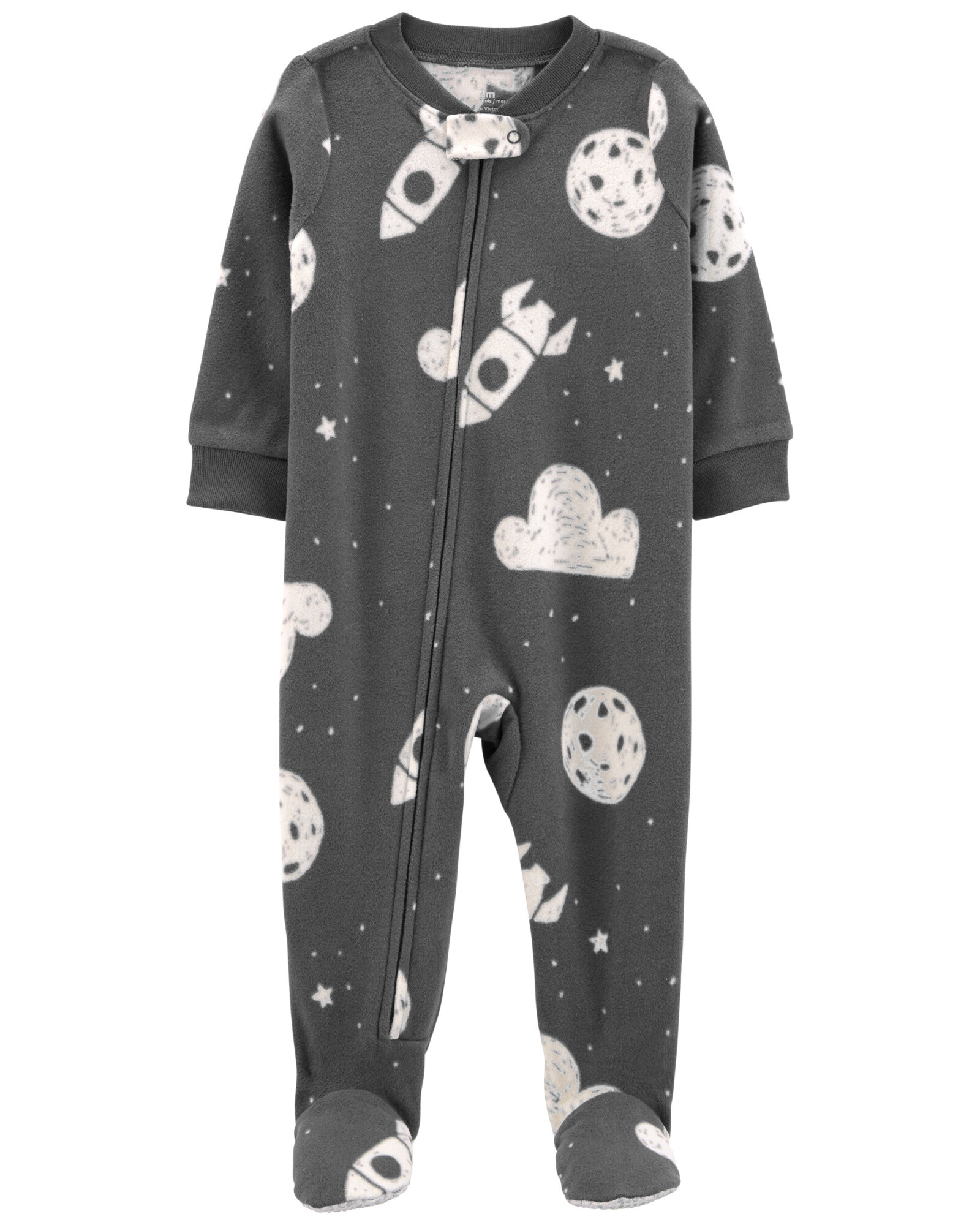 Pijama de Micropolar con Pie Cohetes 0