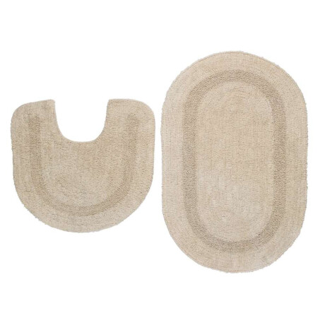 Juego Alfombra Baño Lerdala 2U Beige