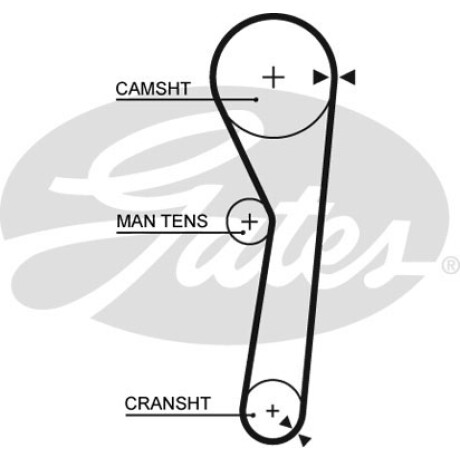 CORREA DISTRIBUCION DAIHATSU CUORE 91/ 800CC (5316) GATES CORREA DISTRIBUCION DAIHATSU CUORE 91/ 800CC (5316) GATES