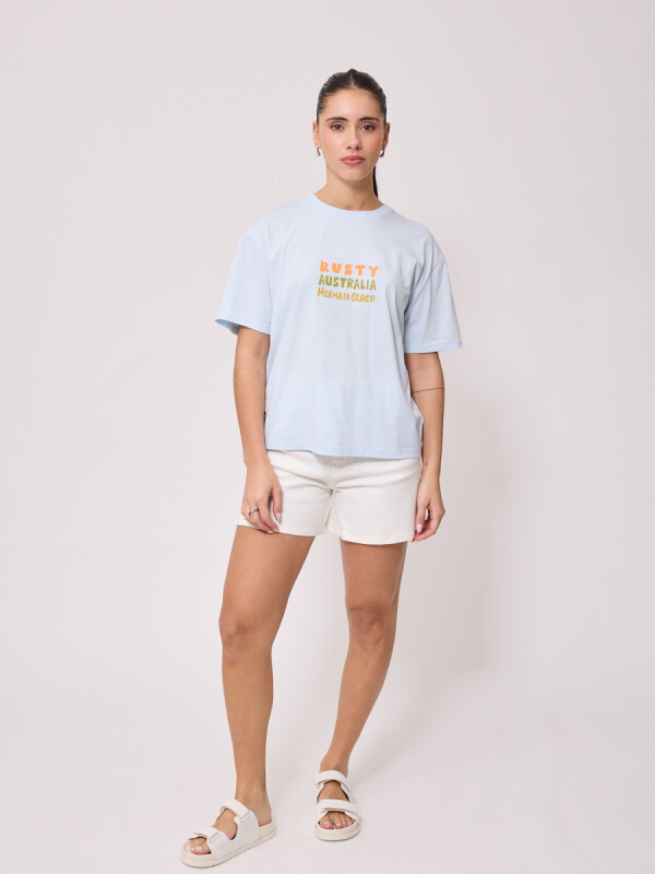 SHORT JEAN LAVUER RUSTY Blanco