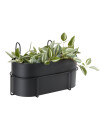 Jardinera balcón UGLE 23x37xA22 negro Jardinera balcón UGLE 23x37xA22 negro