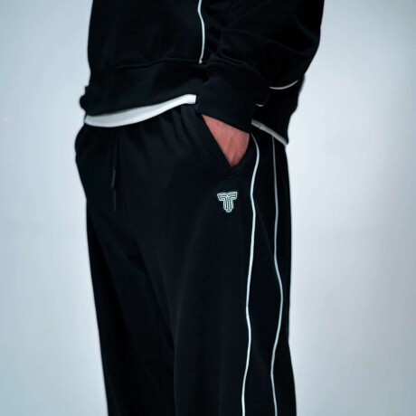 Pantalón Piping De Hombre Negro