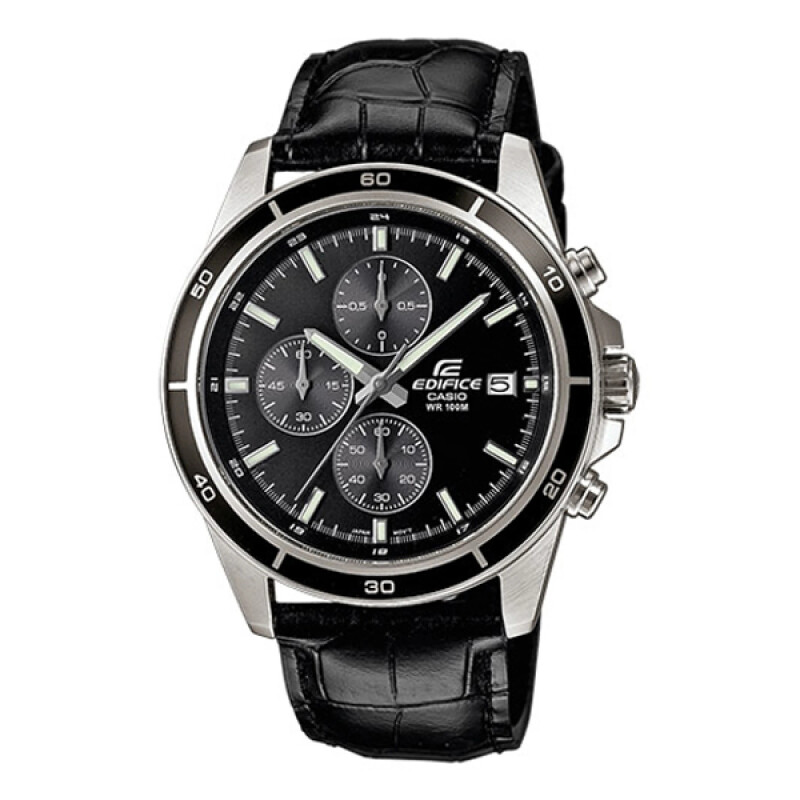 Reloj Casio Edifice EFRL526L 1AVUDF para hombre en cuero Negro