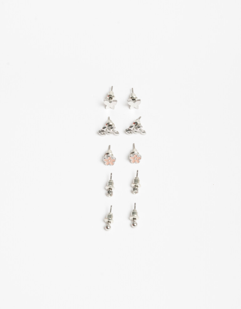 Aros Sets Metal Set De Aros Pasantes Metal Dorado - Dorado