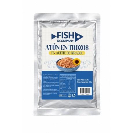 ATUN FISH COMPANY AL ACEITE POUCH X 250 GRS 001