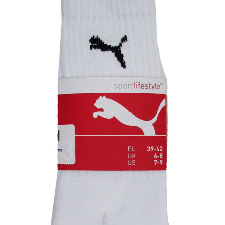 Medias Unisex Puma Pack x3 Blanco - Gris - Negro
