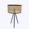LAMPARA MIMBRE BEIGE P/MESA 30X50,5CM Unica
