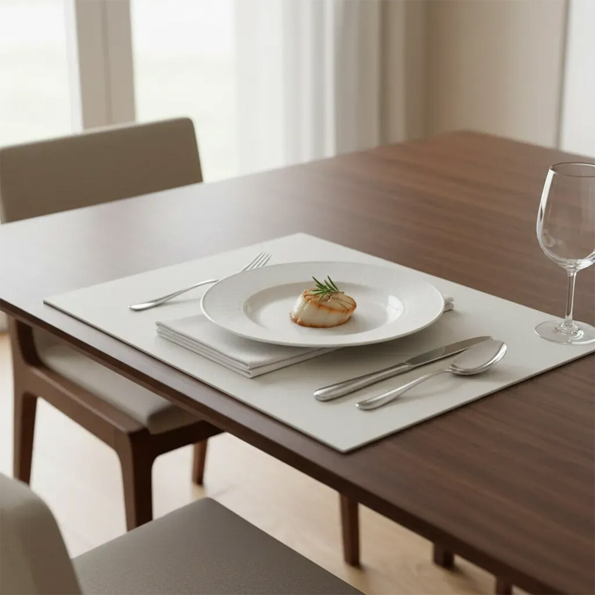 Individual Simil Cuero Laminado Home Class 30 x 45 cm - MANTECA 