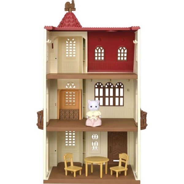 Sylvanian Families Casa 3 Pisos Ascensor + Muebles + Figura Sylvanian Families Casa 3 Pisos Ascensor + Muebles + Figura