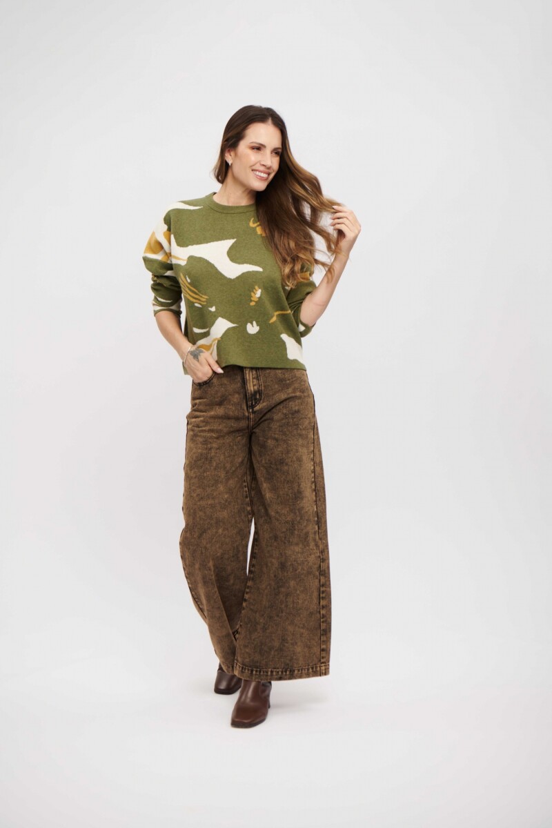 BUZO INEA VERDE OLIVA