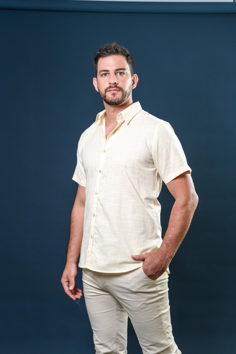 Camisa de Lino. Natural.