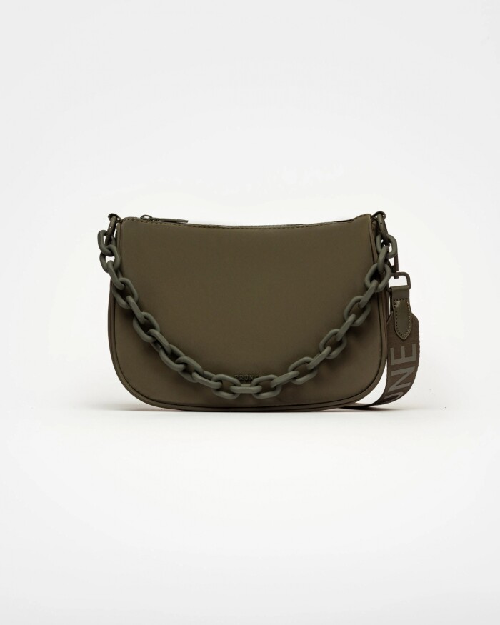 Cartera al hombro Match en nylon Verde