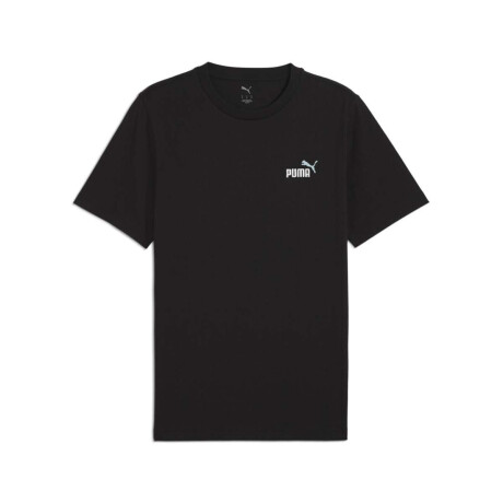 Remera Ess 2 Color Small No. 1 Logo Tee de Hombre Negro