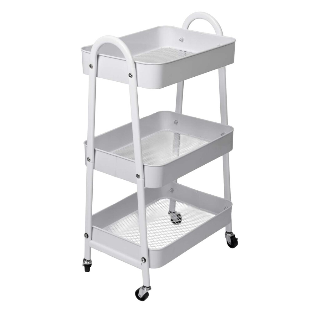 CARRITO MULTIUSO ACERO BLANCO MJ-20