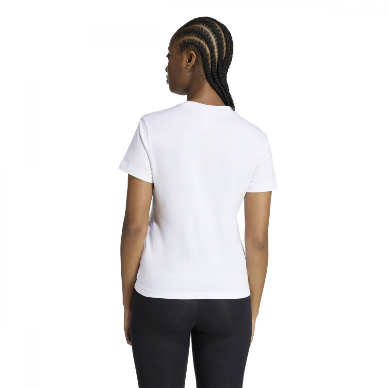 Remera Adidas W LIN T VL Mujer KD9545 Blanco-negro