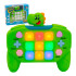 Joystick Consola Interactiva 15 Botones Con Luces Y Sonido Dinosaurio Verde