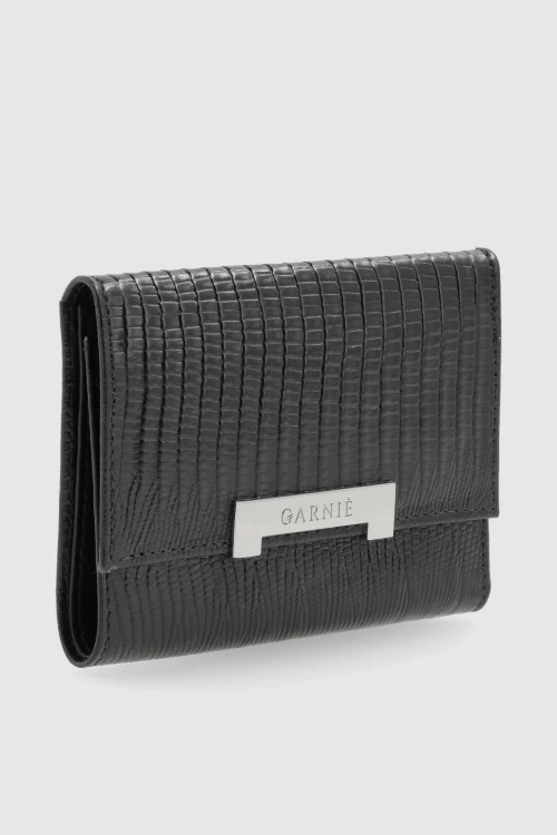 Monedero Cindy Iguana Negro