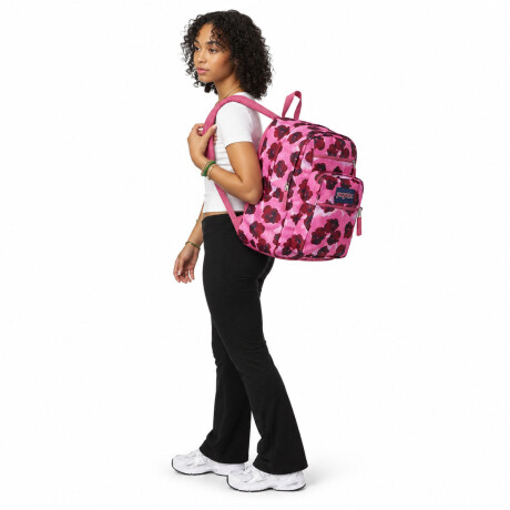 Mochila Escolar Laptop Jansport Big Student Original Urbana Digital Fuchsia Multi