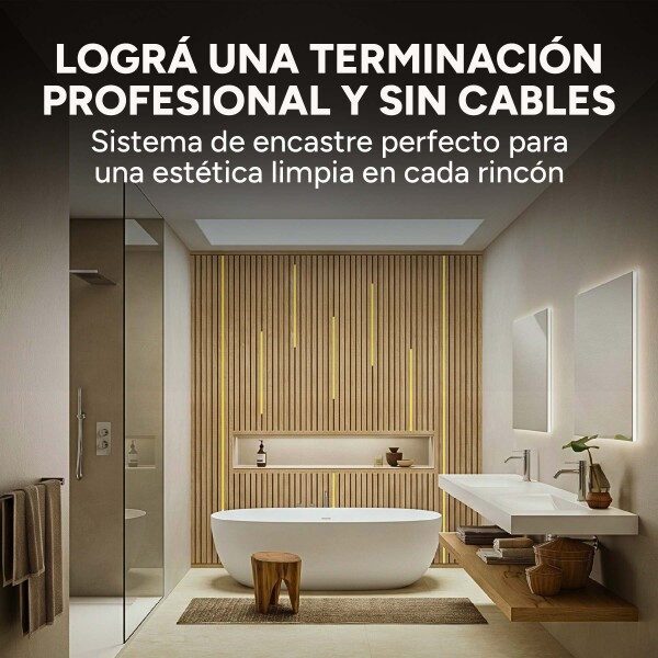 Luz Wpc Luz 1m Cálida 3000K +Transformador + Dimmer Pack X12 Luz Wpc Luz 1m Cálida 3000K +Transformador + Dimmer Pack X12