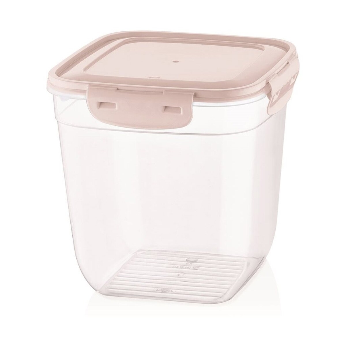 RECIPIENTE CUADRADO HONDO 3250ML "COOK&LOCK" SURTIDO EN 3 COLORES CELETE, GRIS , ROSA 17x17x17.5cms 