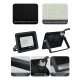 Reflector Foco Led 10w Luz Fria Exterior Ip66 Negro