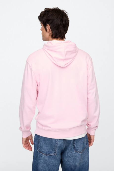 Buzo Canguro Logo Gap Hombre Rose Mist