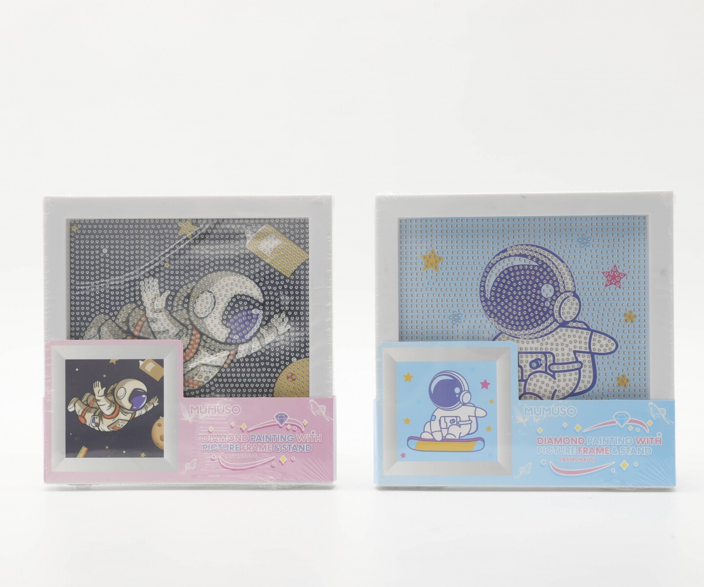 CUADRO DE DIAMANTES CON MARCO Y SOPORTE (ASTRONAUTA) 
