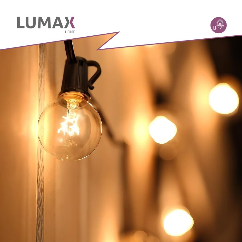 Guirnalda Guía de luces cálidas Vintage para exterior e interior Guirnalda Guía de luces cálidas Vintage para exterior e interior