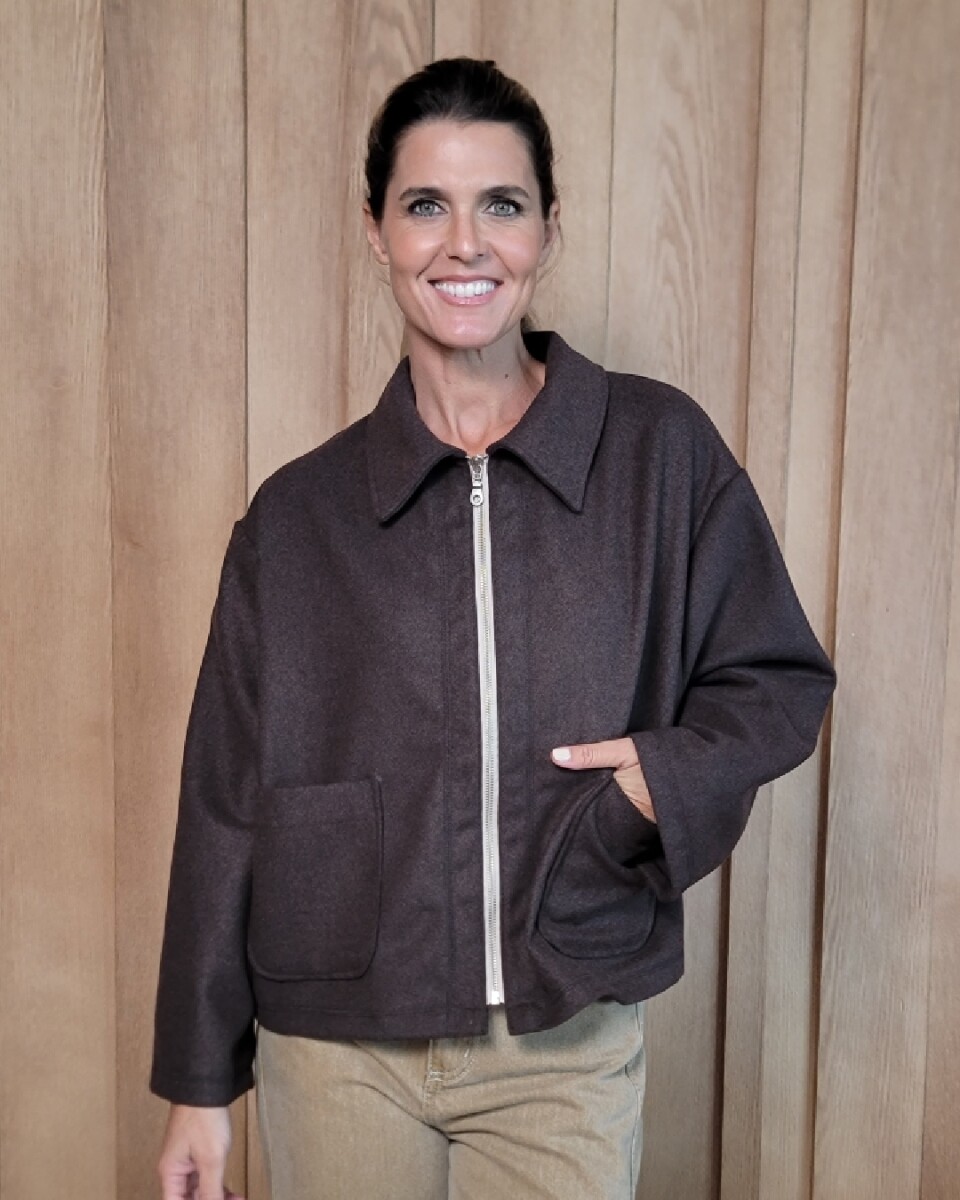 Chaqueta Manhattan - Paño Chocolate 