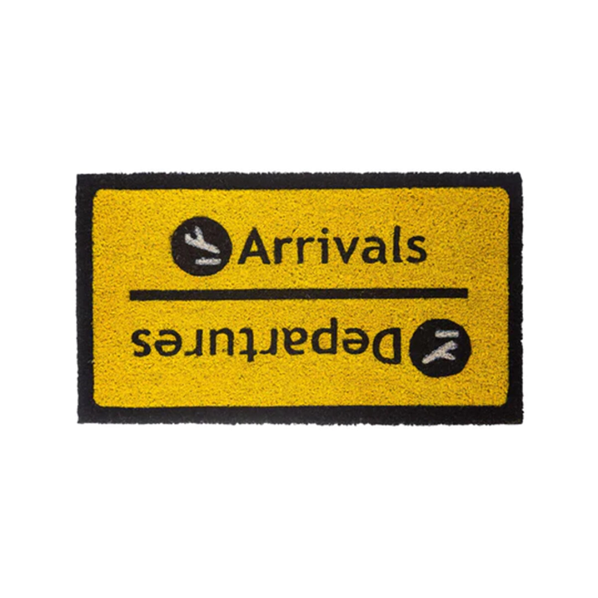 Felpudo "arrivals/departures" 