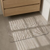 Alfombra secado rápido absorbente beige hojas Alfombra secado rápido absorbente beige hojas