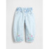 HORSESHOE JEAN - PLACED FLORAL EMB LIGHT WASH
