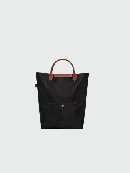 Longchamp - Cartera Tote plegable, de nylon y asa corta, Le pliage M Negro