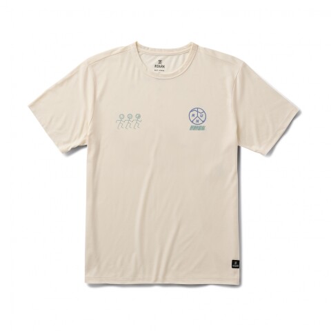 Polo Running Mathis Active Ss Hombre Unbleached