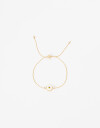 Pulseras Flexibles Lucky charm Pulsera Flexible Con Dije Ojito Lucky - Dorado
