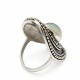 Anillo con piedra natural Calcedonia Anillo con piedra natural Calcedonia