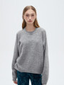 Sweater Chulia Gris Melange Medio