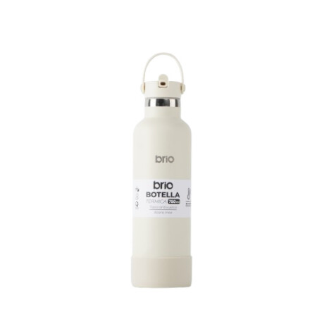 Botella En Acero Inoxidable brio 750ml Con Sorbito Y Manija Crema