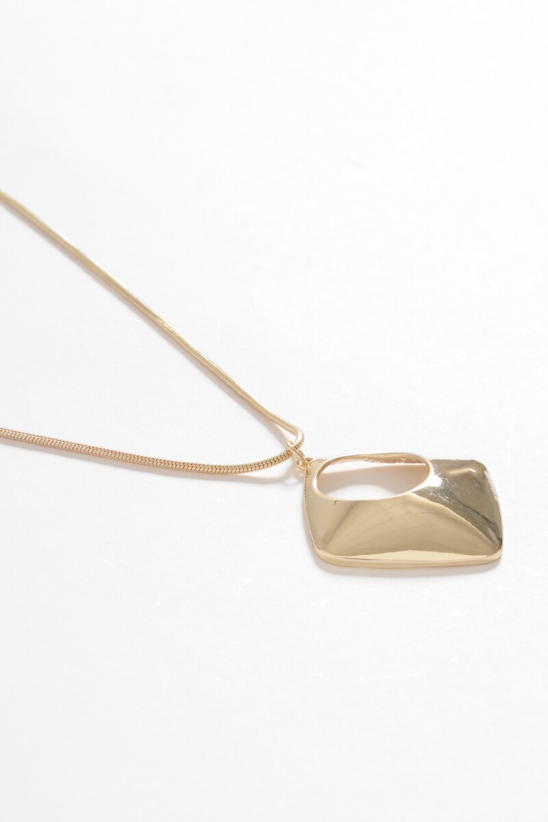 Collar dije metálico dorado