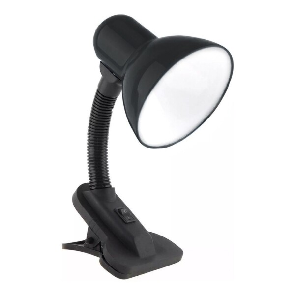 Lampara De Escritorio Con Pinza Clip Varios Colores Lectura Color Variante Negro