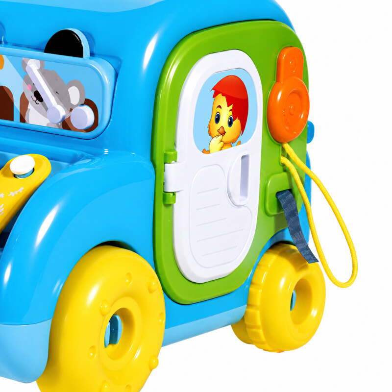 Juguete Didactico Bebe Auto Musical Motricidad Sensorial Celeste