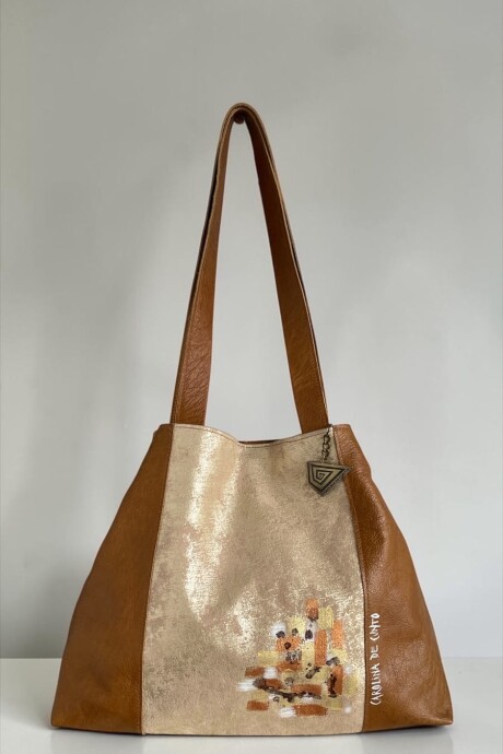 Cartera TRIVA Multifunción Combinada Caramelo Y Perla Con Arte Línea Ottenta Basic Cartera TRIVA Multifunción Combinada Caramelo Y Perla Con Arte Línea Ottenta Basic