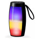 Parlante A Batería Con Luz Led Colores Y Bluetooth Negro