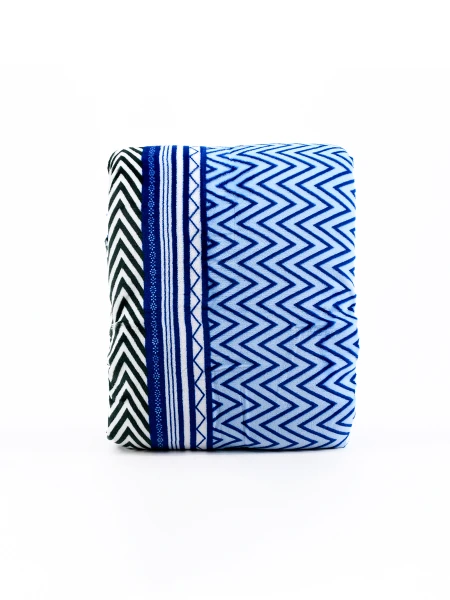 MANTA SHERPA PRINT 2 PLAZAS CELESTE