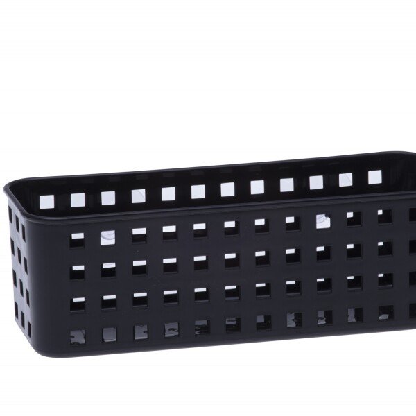 CESTO ORGANIZADOR CON VENTOSAS 24X9X8 CM. BLANCO