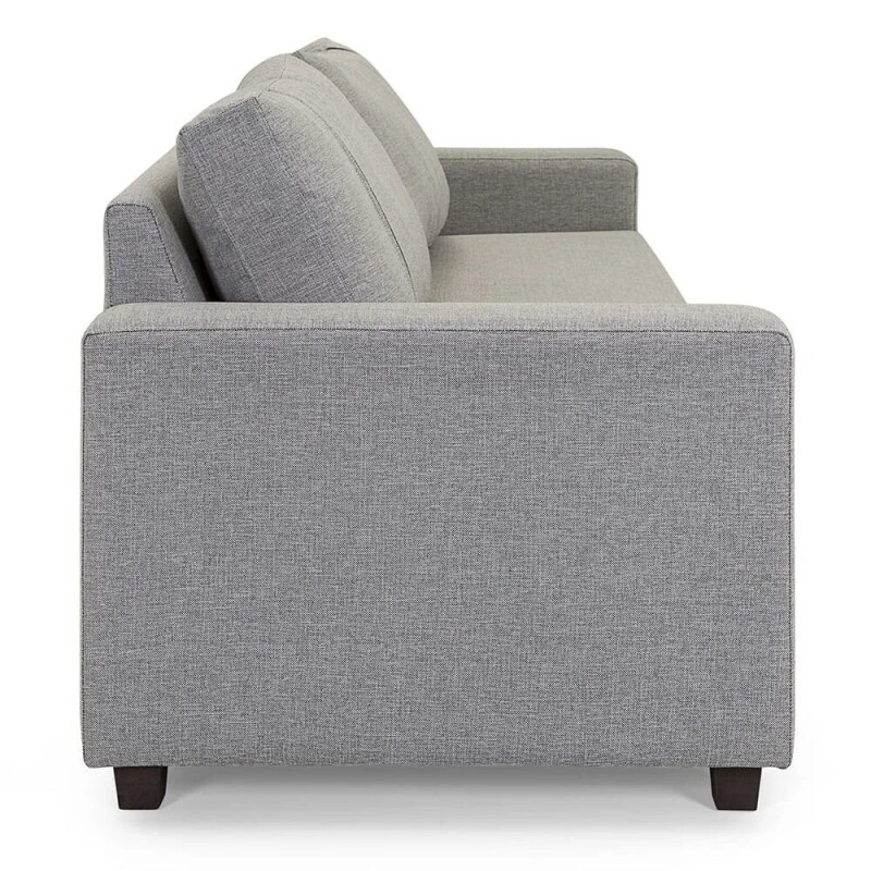 SOFA 4 CUERPOS - TAPIZADO TELA TRAMADA CRUDA CON NEGRO SOFA 4 CUERPOS - TAPIZADO TELA TRAMADA CRUDA CON NEGRO