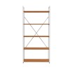 Estanteria tipo industrial Alta 5 estantes canela y Blanco Estanteria tipo industrial Alta 5 estantes canela y Blanco